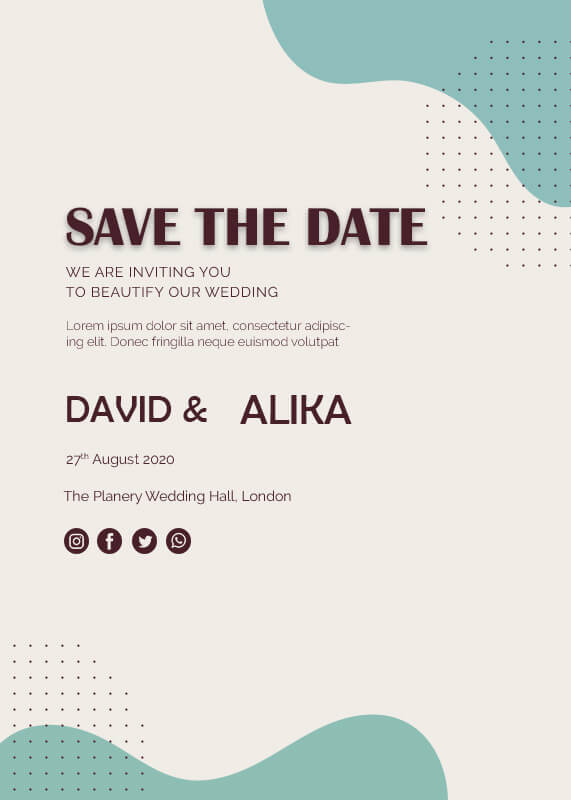 save the date psd templates