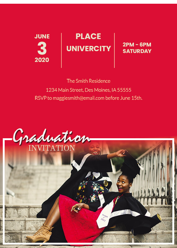 Graduation Invitation psd templates