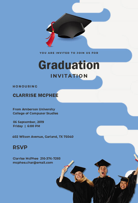 Graduation Invitation psd