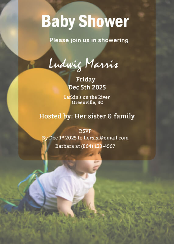 Baby Invitation templates for photoshop