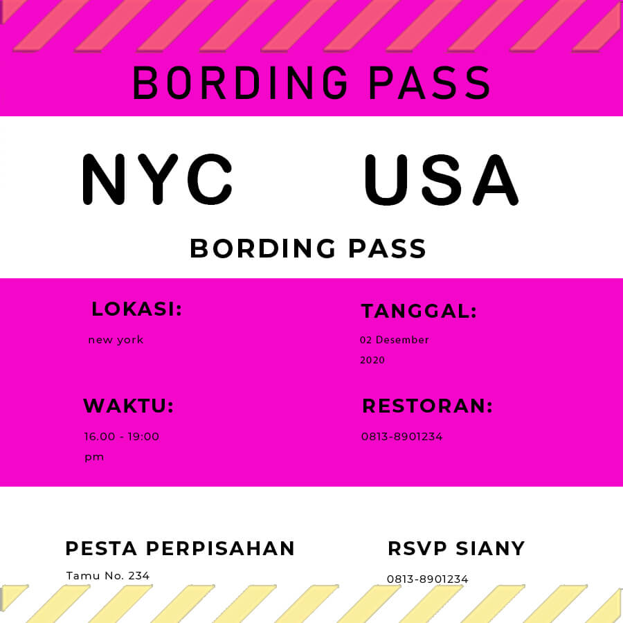 Boarding Pass in photoshop