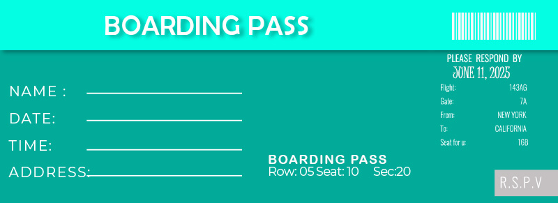 Boarding Pass templates psd