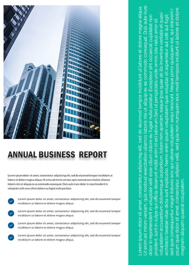 Business Report in photoshop