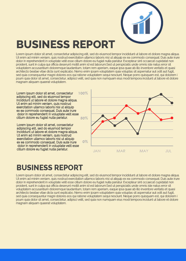 Business Report psd templates