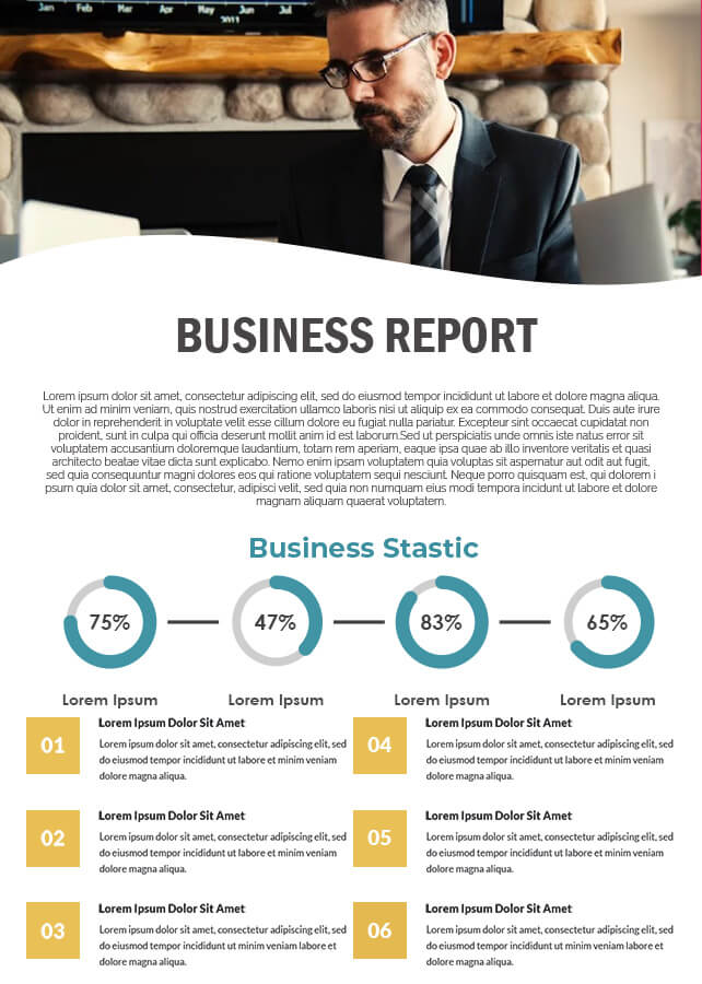 Business Report templates psd