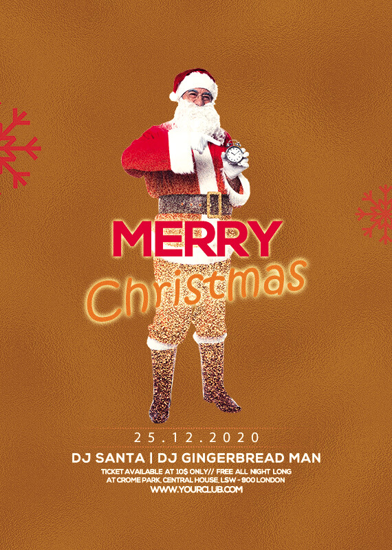 christmas party invitation templates for photoshop