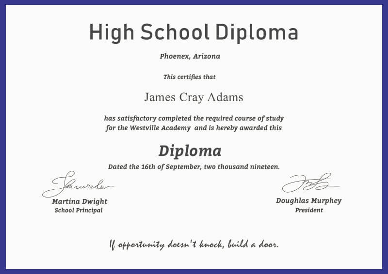 high school diploma in psd design
