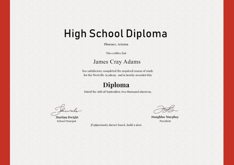 high school diploma templates psd