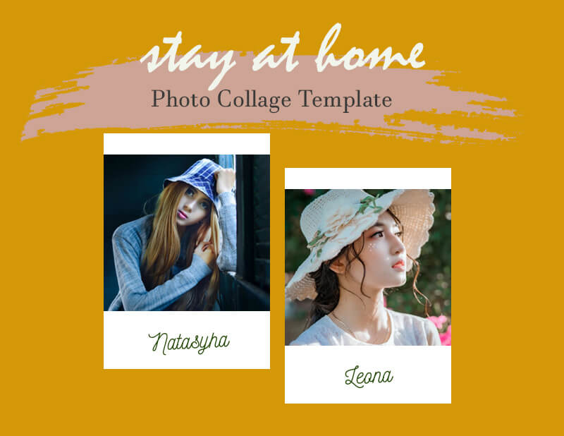 photo collage customizable psd design templates