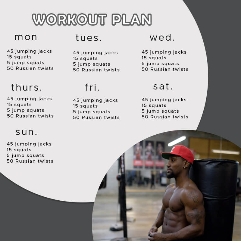 workout plan templates for photoshop