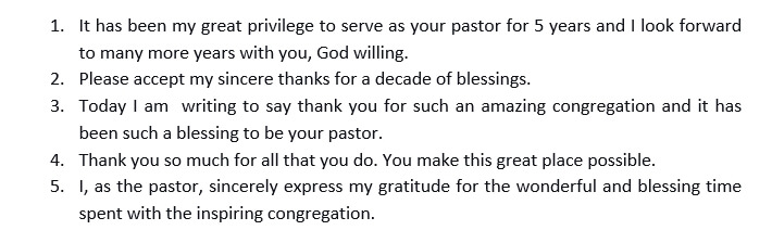 88 Things to Know about Pastor Appreciation Letter to Congregation