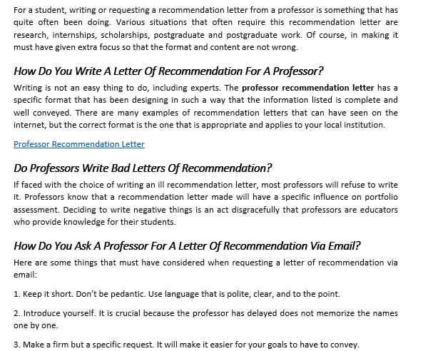 Artikel 17 Professor Recommendation Letter